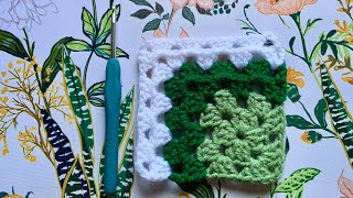 Learn to Crochet a Mitered Granny Square 💚 (US terms)