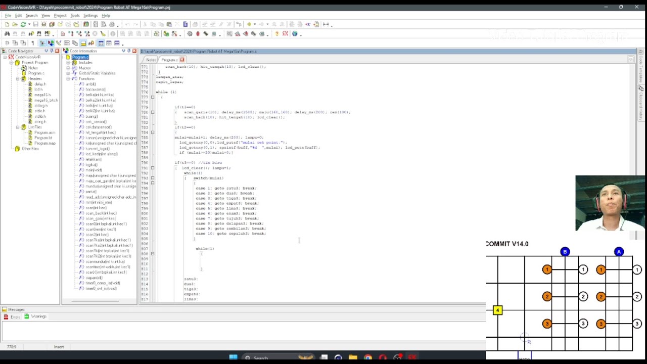 Tutorial Program Robot basis ATmega16 - YouTube