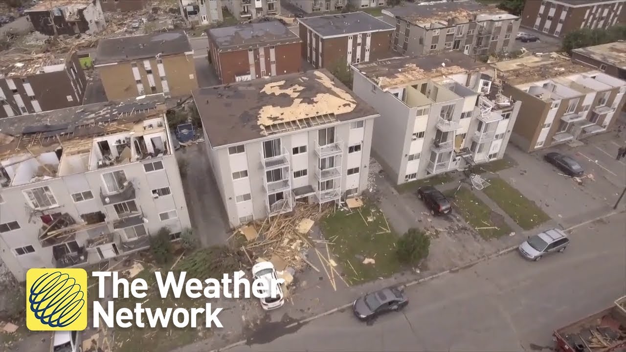 springboard Stunning drone footage shows EF-3 tornado path through Gatineau