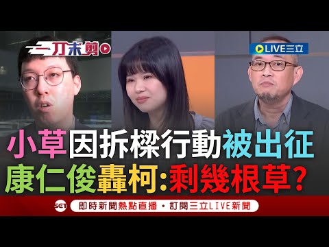 【一刀未剪】小草與柯文哲不同調就該被出征? 拆樑行動發言人自曝小草反被嗆"假草" 康仁俊嗆:到底干小草什麼事 柯身邊寸草不生? 康諷柯:周邊剩下幾根草?｜【焦點人物大現場】20240326｜三立新聞台