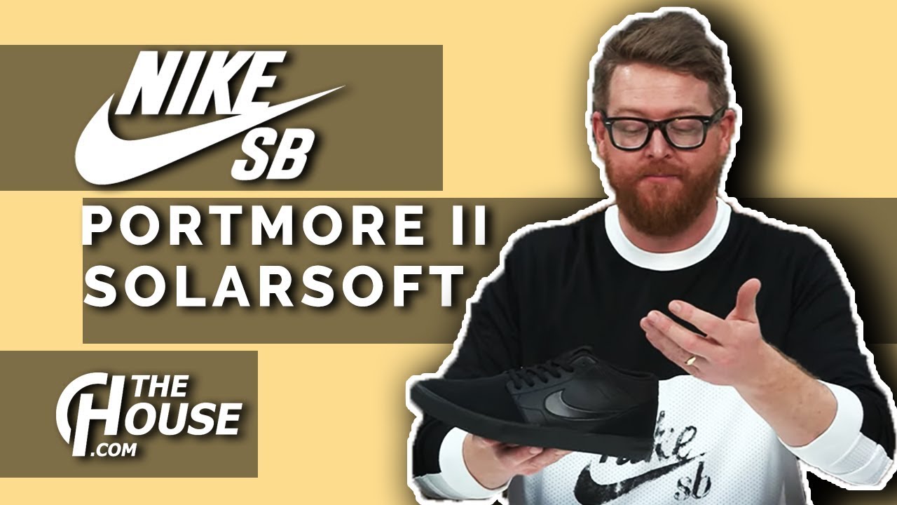2018 Nike SB Portmore II Solarsoft Mid Skate Shoes كاتشب السعوديه