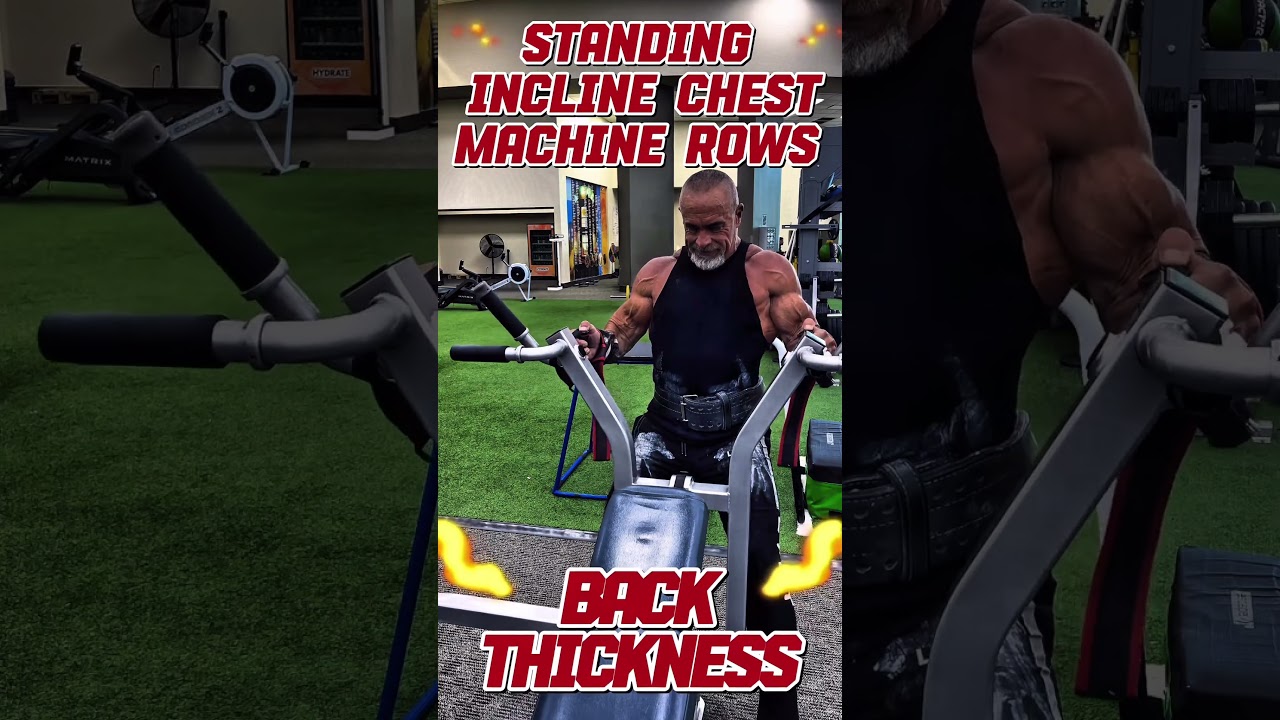 STANDING INCLINE, CHEST MACHINE ROWS FOR BACK THICKNESS IT’S TIME TO THINK OUT OF THE BOX #BACK