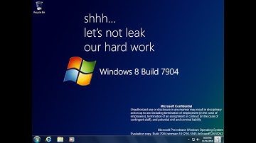 Taking a look at Windows 8 Build 7904