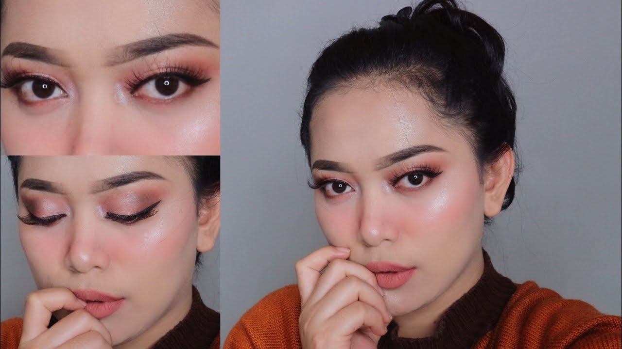 Smokey Pink Valentine Makeup Tutorial Nitha Fitria YouTube