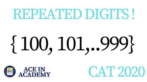 Permutation and Combination | CAT 2020 - Slot 3 | Level - 1