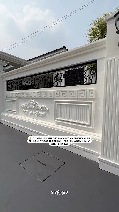 DESAIN-REALISASI Rumah Klasik 1 Lantai 4 Kamar Tidur di Lahan 14 x 30 meter