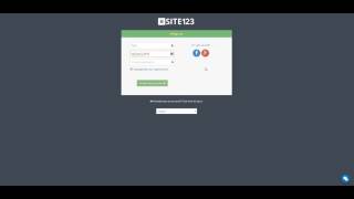 SITE123 - How to create an account screenshot 4