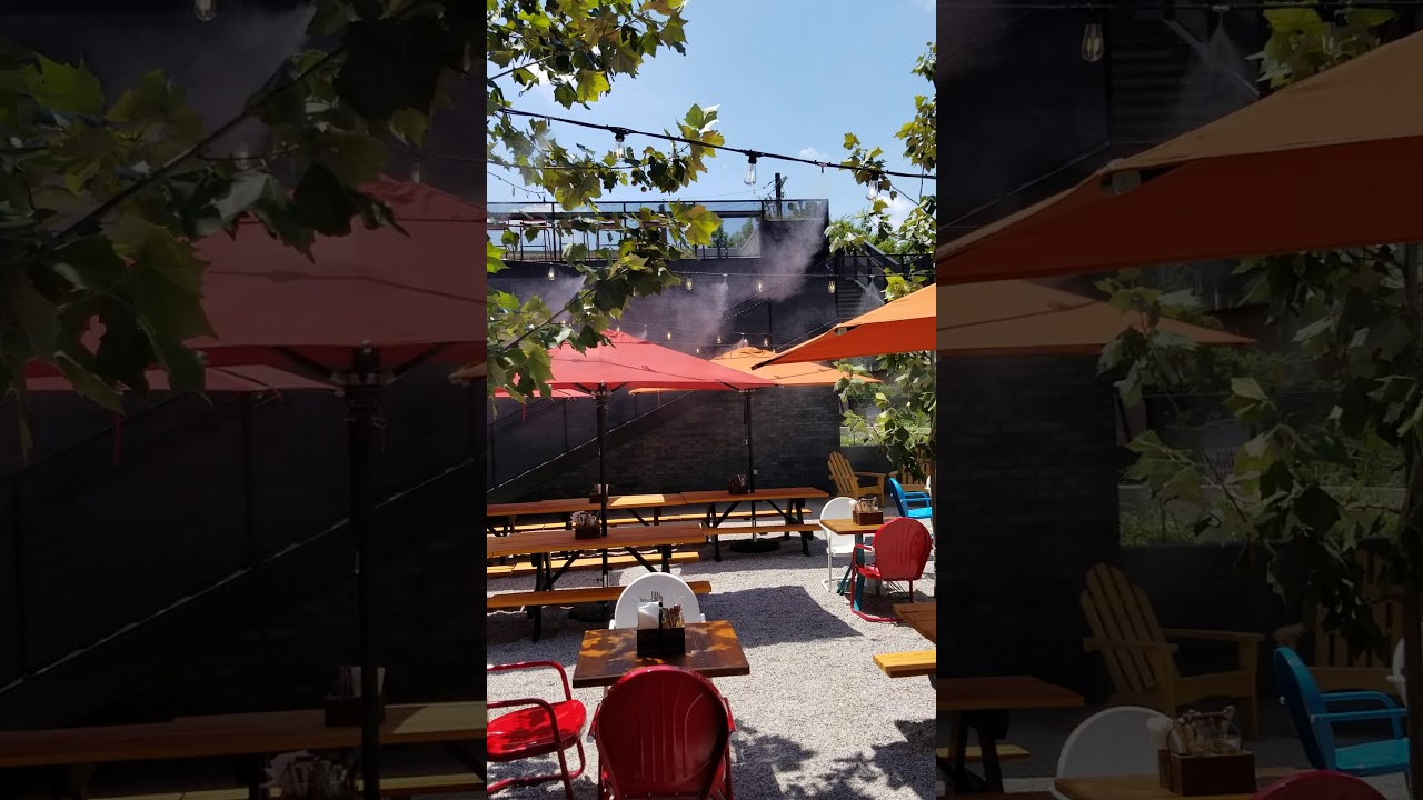 Commercial Mist Cooling System Installation- Hotel