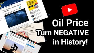 Oil Price Crashed, Negative and down 100% in History.  20 April 2020