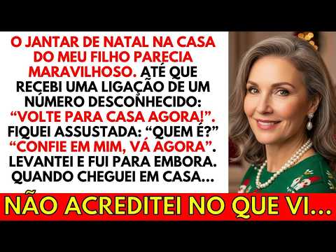 Durante o jantar de Natal, recebi uma ligação anônima dizendo: "Volte para casa imediatamente!"