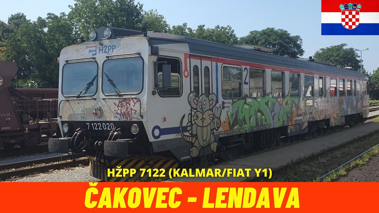 Cab Ride Čakovec - Lendava (Croatia, Slovenia) train driver's view 4K