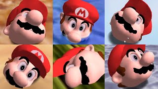 All Mario Head Game Over Animations
