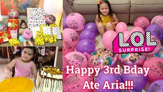 LOL SURPRISE FOR ARIA'S 3RD BDAY!🎉 (WHAT'S INSIDE THE BIG GIFT?)🥰