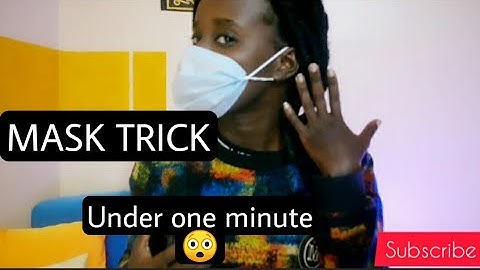 MASK TRICK| MAKE YOUR MASK FIT BETTER| GAME CHANGER.