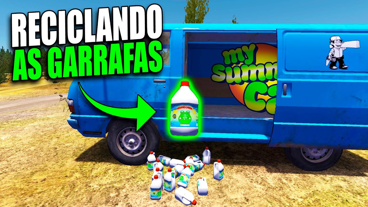 FUI COM SATSUMA BUSCAR AS GARRAFAS NO LIXÃO MY SUMMER CAR BRASIL