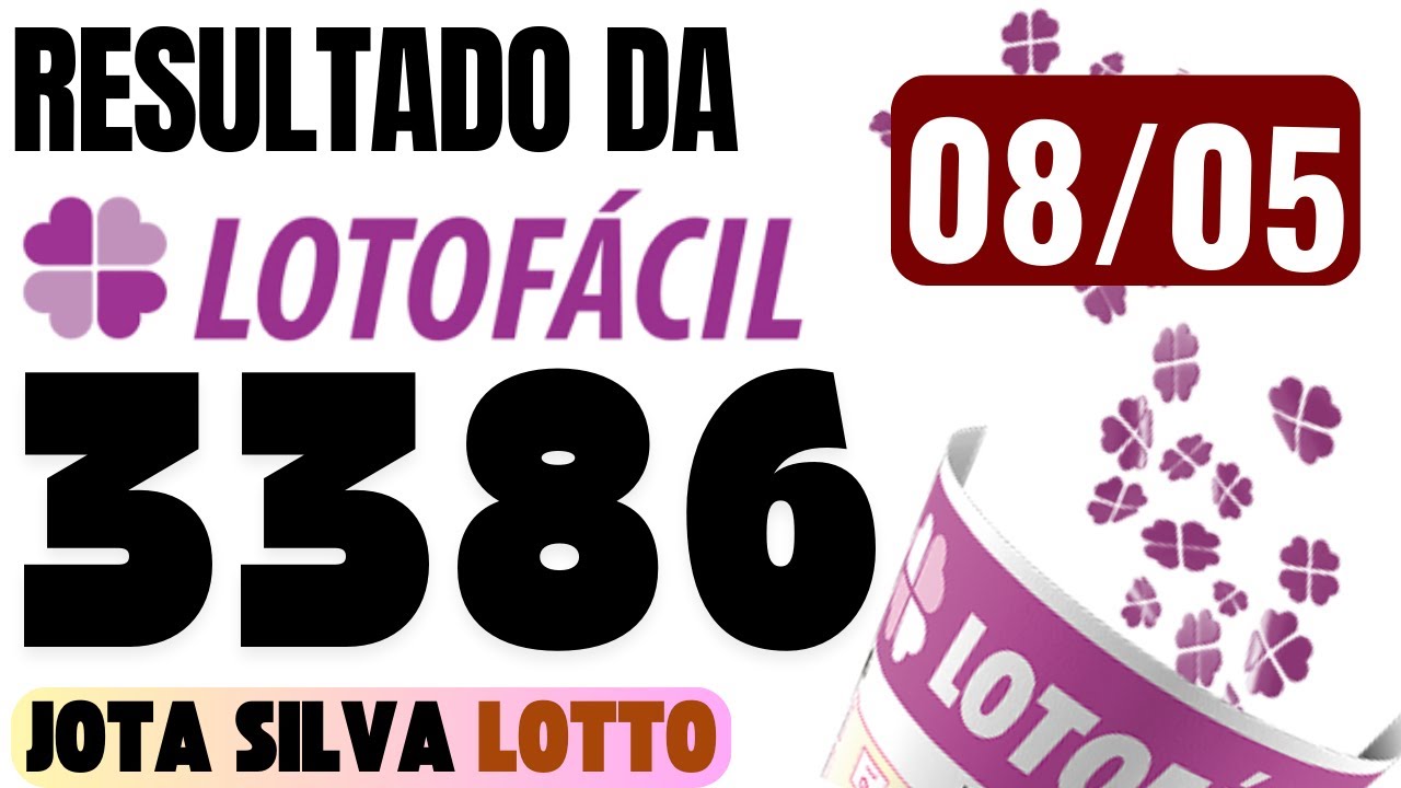 RESULTADO DA LOTOFÁCIL 3386 08/05/2025 - YouTube