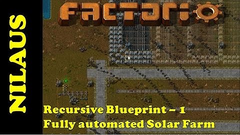 Factorio - Fully automated Solar farm Glider