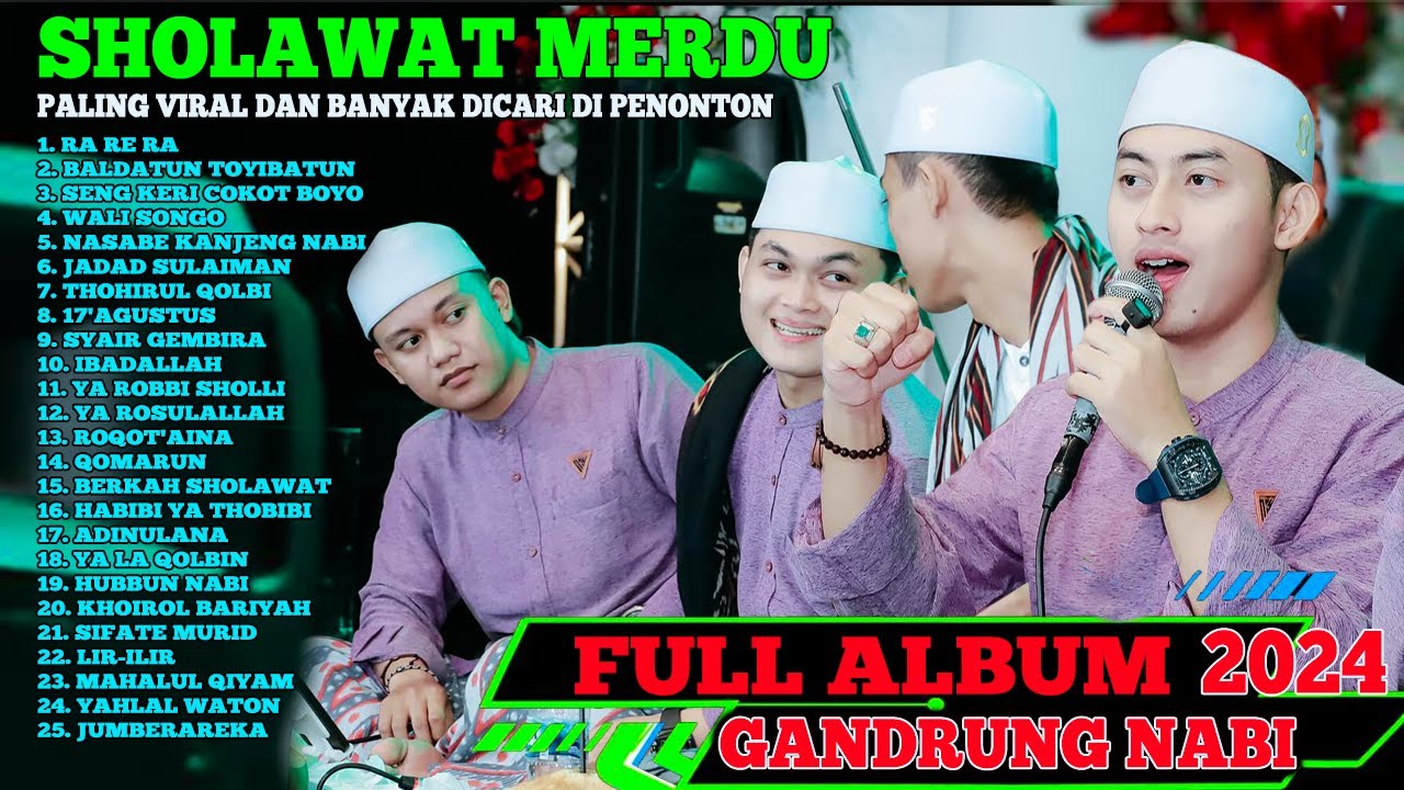 PALING DICARI - SHOLAWAT VIRAL TIKTOK , MAJELIS GANDRUNG NABI FULL ALBUM TERBARU 2024 FULL BASS