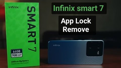 How to delete app lock infinix smart 7 || infinix smart 7  AppLock setting remove