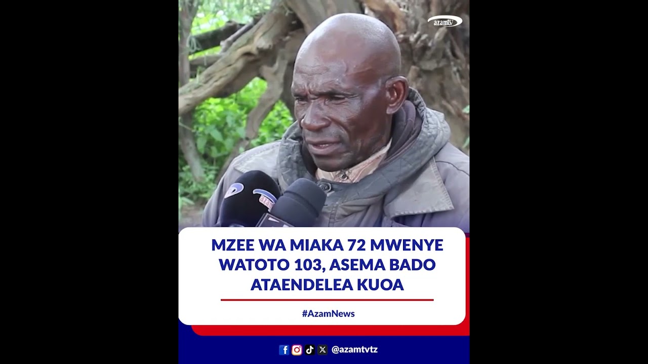 Huyu hapa Mzee Magauni mwenye ndoto ya kufikisha watoto 300