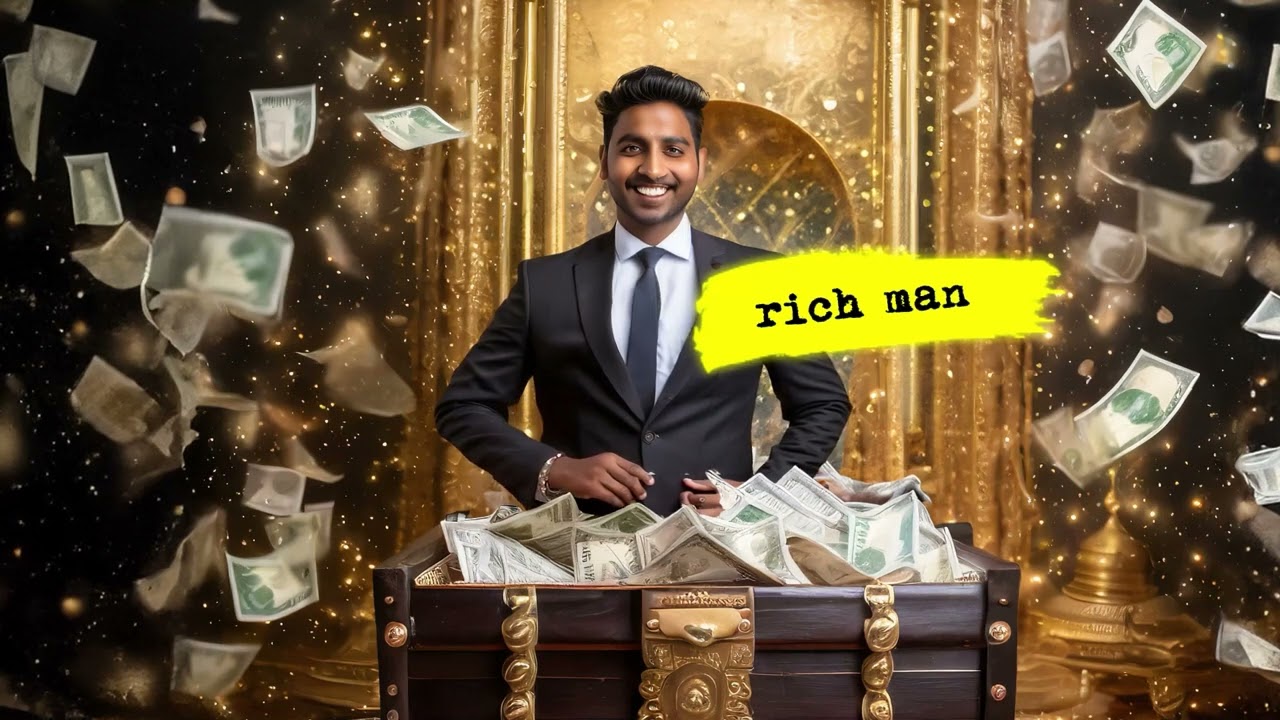 Rich man ai generated image inti a video