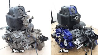 Bajaj 175cc Engine full Restoration | 4 stroke three wheel engine Restoration