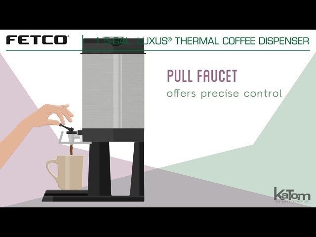 Fetco LUXUS LGD Thermal Coffee Dispenser Server Stand 1, 1.5, 2 Gal