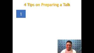 4 Tips for Preparing a Talk