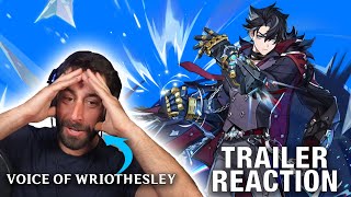 Wriothesley's Voice Actor REACTS to Genshin Impact 4.1 Trailer