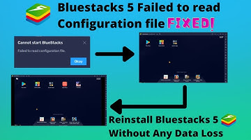 How to fix Bluestacks 5 Failed to read configuration file||Reinstall Bluestacks 5 without Data Loss