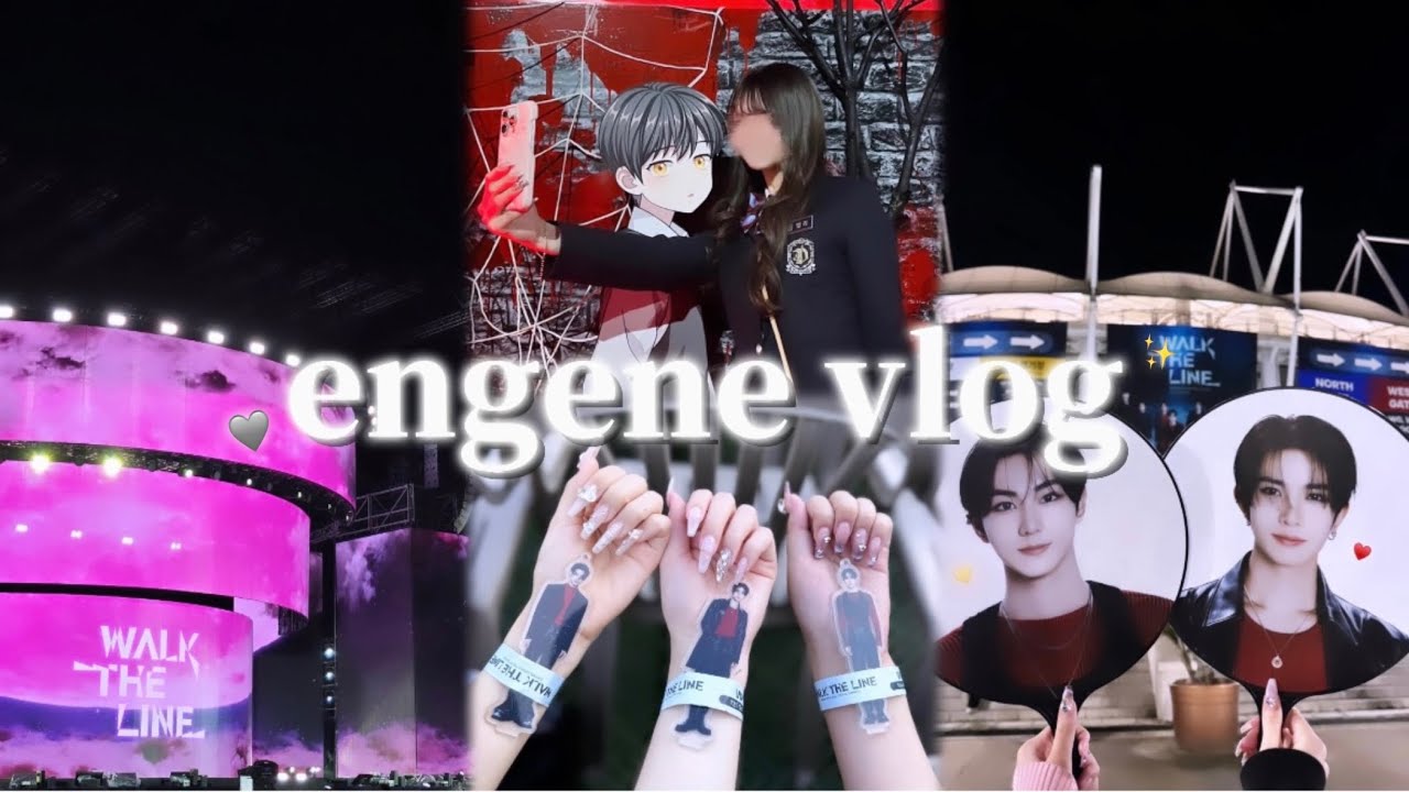 【engene vlog】 ENHYPEN  WALK THE LINE in goyang 🇰🇷✨️￤ロッテワールド 🧛🏻🩸
