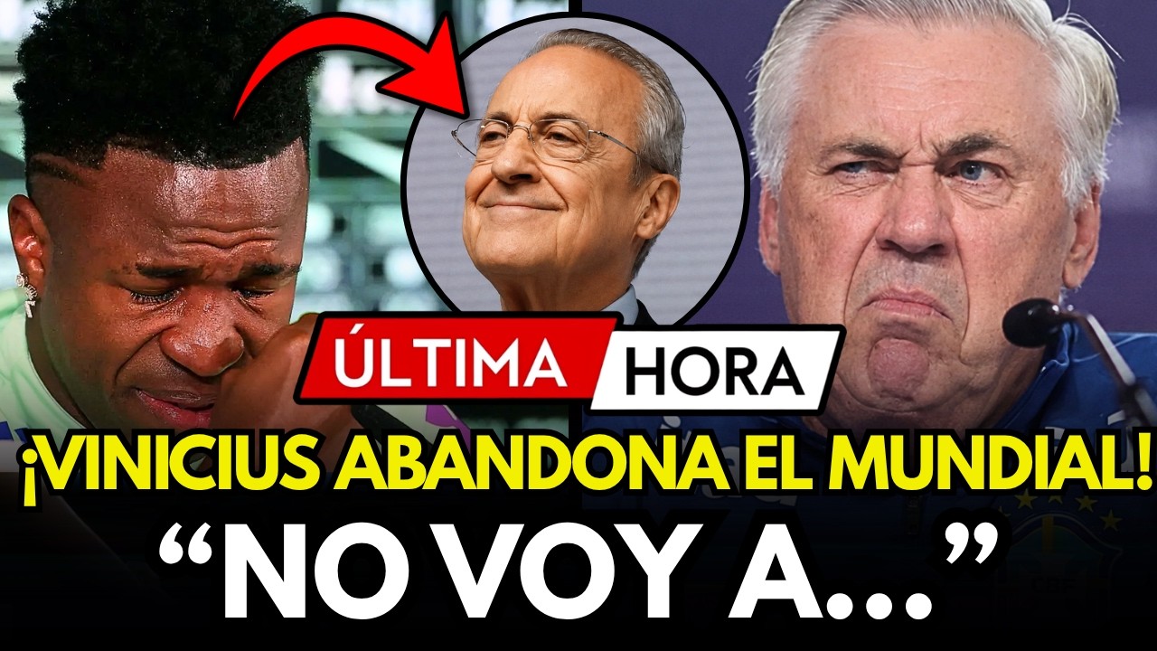 🚨¡ESCÁNDALO EN BRASIL! VINICIUS ABANDONA EL MUNDIAL TRAS ENTERARSE QUE NO RENUEVA CON EL REAL MADRID