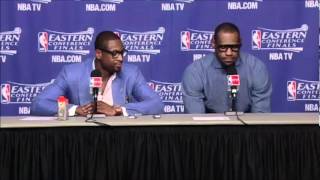 Dwayne Wade And LeBron James Game 7 Postgame Press Conference