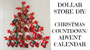 Dollar Store DIY: Christmas Countdown/ Advent Calendar!