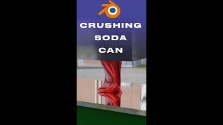 Crush a soda can in Blender in 1 min