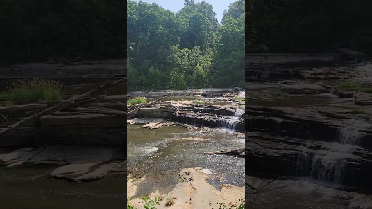 Upper falls at the Cataract Falls State Park