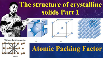 The structure of crystalline solids part 1| Atomic Packing factor | FCC | BCC