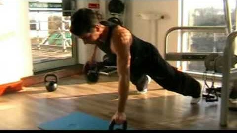 Kettlebell Push Up to Row