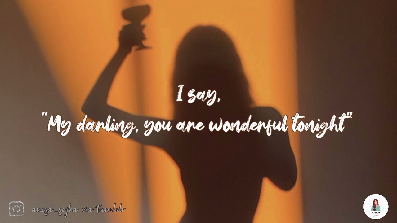 Wonderful Tonight | Slowed+Reverb | Lyric Video