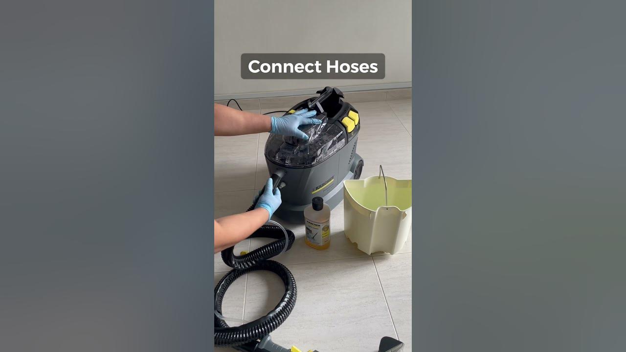 Karcher Puzzi 8/1 C How to Connect Hoses YouTube