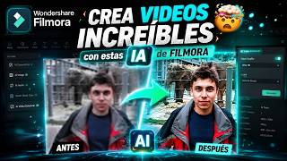 CREA VIDEOS INCREÍBLES con estas IA de FILMORA 🤯