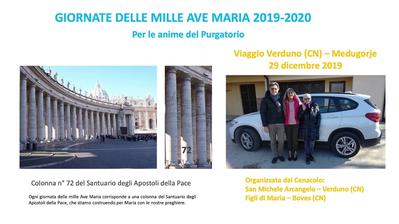 LE 100 GIORNATE DI MILLE AVE MARIA LOCALI CI HANNO PORTATO AD