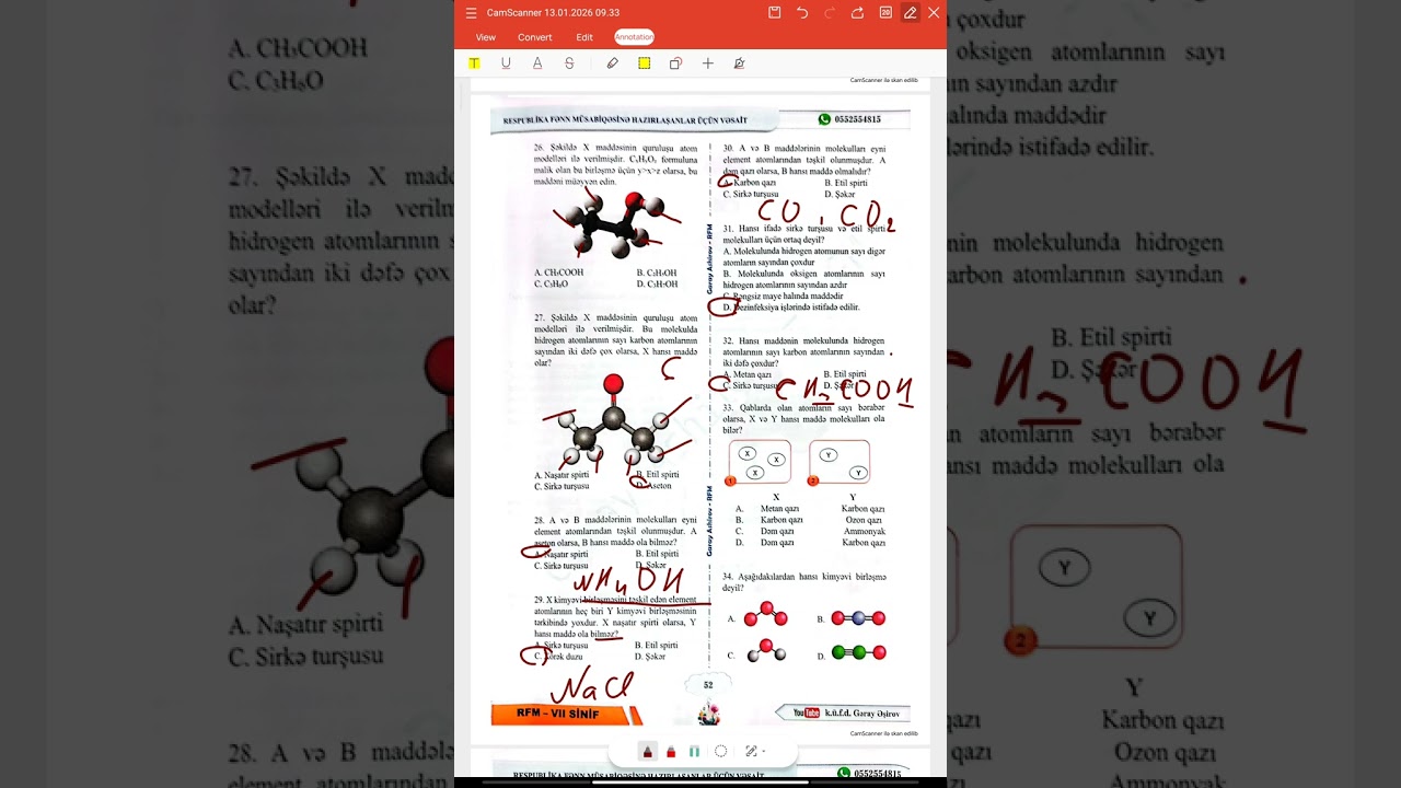 2026 Kimya RFM hazırlıq.Gəray Əşirov kimya Rfm vəsait.Kimyəvi birləşmələr#keşfet #keşfetbeniöneçıkar