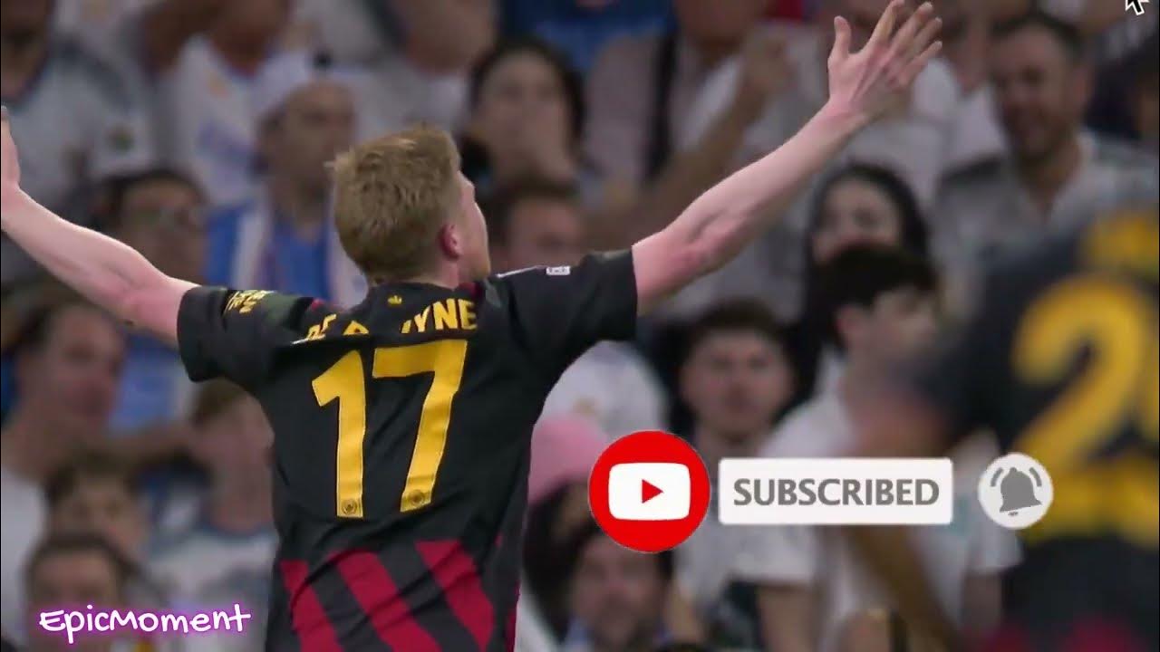 Kevin De Bruyne goal vs Real Madrid 11.05.2023 What a goal UCL