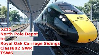 5Z15 - North Pole Depot to Royal Oak Carriage Sidings - Class802 GWR - TSW6
