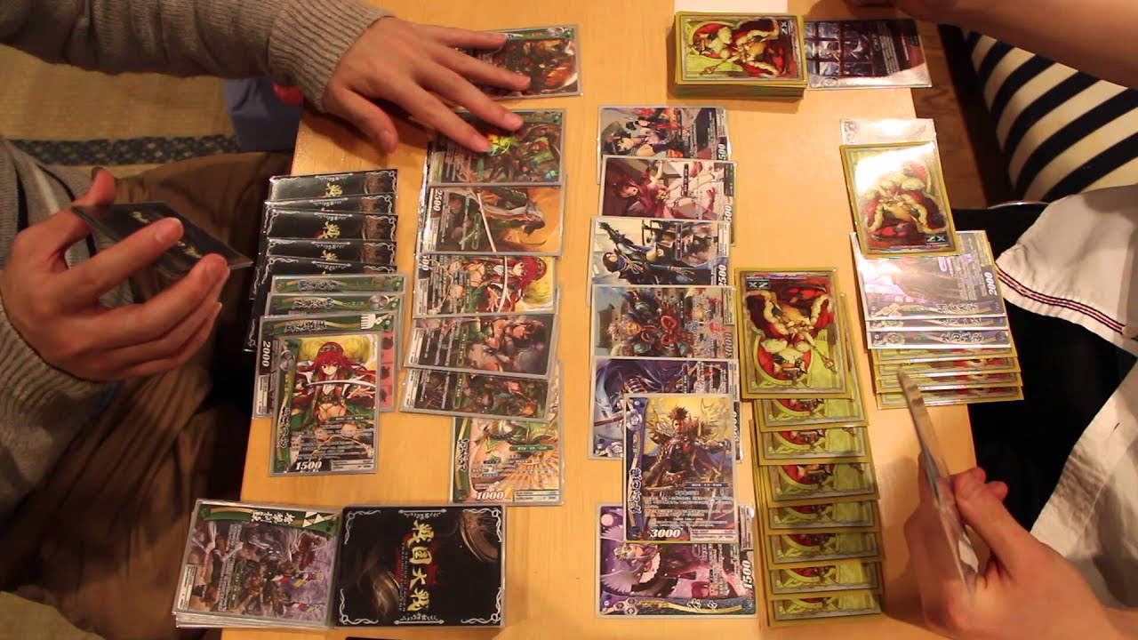 戦国大戦TCG フリー 柵制圧デッキVS三葵采配デッキ YouTube