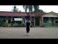 Latihan kebugaran jasmani playing skipping with zahraa💕