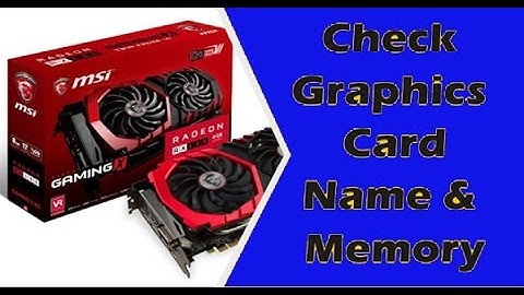How to Check Graphics Card Video Memory In Windows 7 | Pc | Laptop