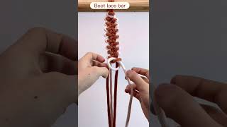 Boot lace bar| Advanced macrame knots to improve your macrame designs
