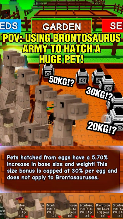😱 NEW BRONTOSAURUS ARMY EGG HATCHING METHOD!? | Grow a Garden Zen Event HATCHING #growagarden